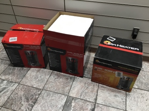 Lot of (3) Mr. Heater Portable Propane Convection Heaters. Untested Store Returns - Lot 457