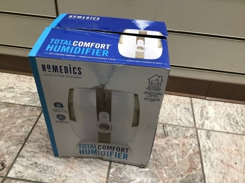 Homedics 1.4-Gallon Tabletop Cool Mist Humidifier (For Rooms 151-400-sq ft). Untested Store Return - Lot 486