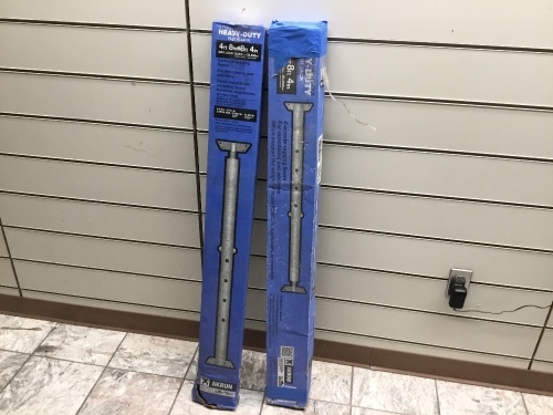 Lot of (2) Akron Big Moe 56-in Adjustable Jack Posts. Unknown Conditions. Store Returns - Lot 487