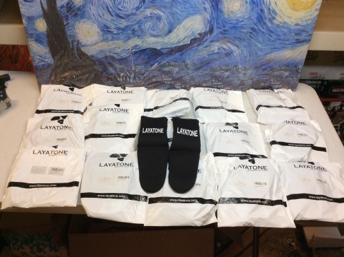 Lot of (15) New Pair of Neoprene Diving Socks. - Lot 655