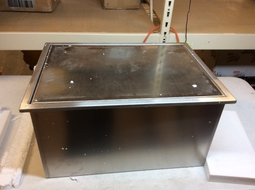 Deep Stainless Steel Bar Sink with Lid. Appears New - Lot 721