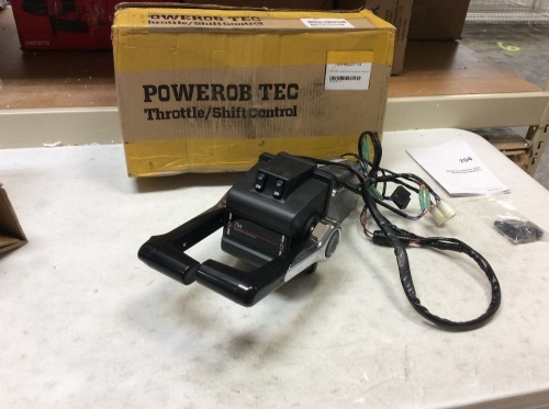 Powerob Tec Throttle/ Shift Control.  For Yamaha Outboard Dual Engine Top Mount 704 Binnacle Remote Control Box. E-Commerce Return. Untested - Lot 742