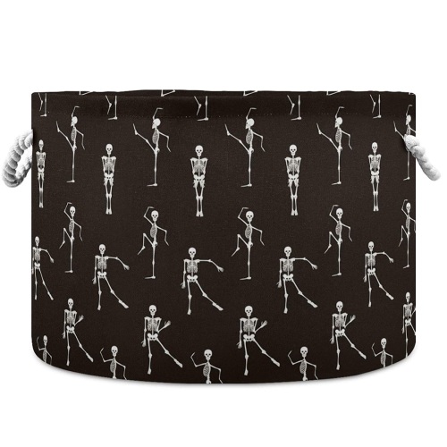 visesunny Storage Basket, Dancing Skeleton. 20" x 20" x 14". Appears New. E-commerce Return - Lot 826