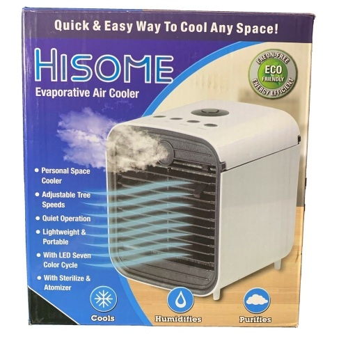 Chilly Air Evaporative Air Cooler- Hisome. Appear New - Lot 828