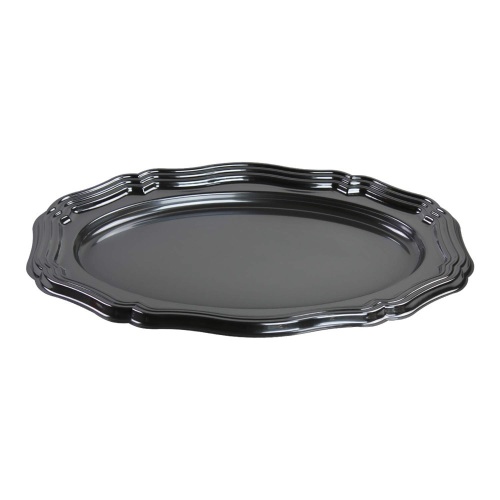 (18) Count - Sabert Large Silver Round Serving Platters. Appear New - Lot 850