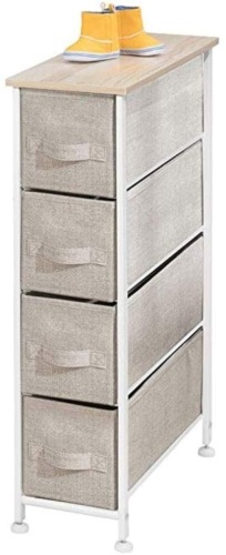 Narrow 4-Drawer Dresser Storage Organizer. Appears New - Lot 866