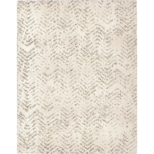 allen + roth Alvida 5 x 7 Natural Indoor Chevron Farmhouse/Cottage Area Rug. Appears New  - Lot 868