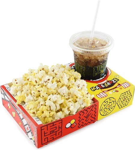 Snappy Maze Craze Combo Movie Popcorn Trays, 500-Count - Lot 885