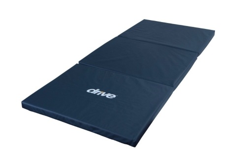 Tri-Fold Bedside Mat, Blue. Appears New - Lot 891