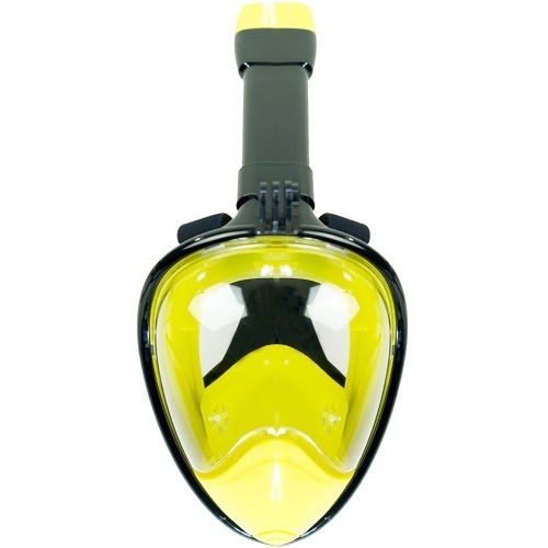ScubaMax Full Face Snorkel Mask (Yellow-Black Infinity). Size: Small/Medium. Appears New  - Lot 899