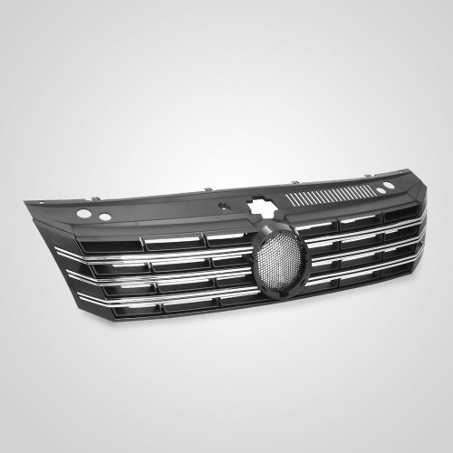 Grille For 2012-2015 Volkswagen Passat Black w/ Chrome Insert ABS. Appears New - Lot 916