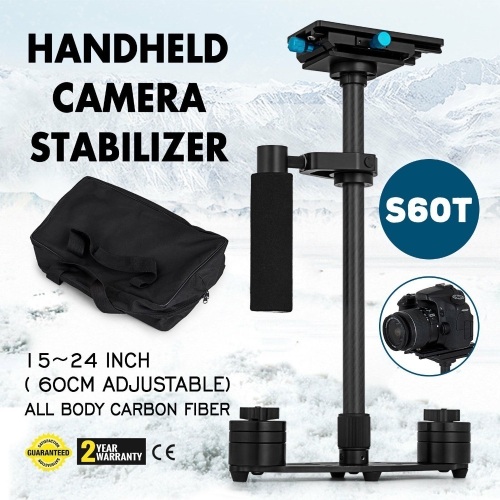 S60T Carbon Fiber Handheld Steady Camers Stabilizer 360° For DSLR. Appears New - Lot 920