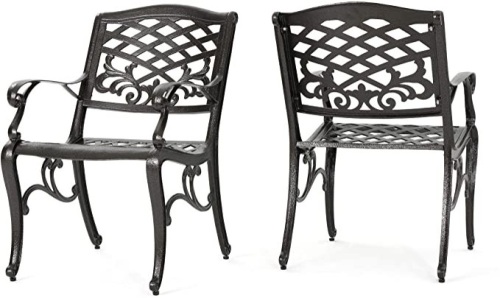 Christopher Knight, Home Sarasota, Cast Aluminum Outdoor Chairs - Lot 458