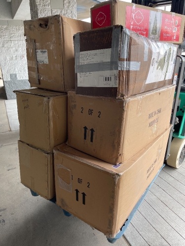 Salvage Pallet of Christmas Trees, Parts May Be Broken, Missing, or Damaged, SOLD AS IS - Lot 11