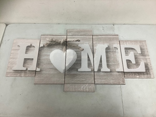 'Home' Home Decor Sign, E-Comm Return - Lot 183O