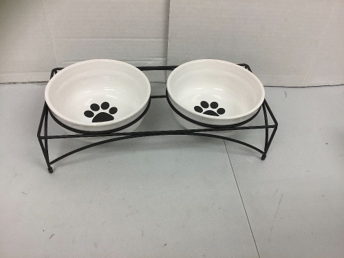 Pet Food Bowls w/ Stand, E-Commerce Return - Lot 295