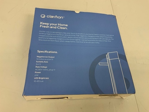 Clarifion Travel Air Purifier, E-Comm Return - Lot 312