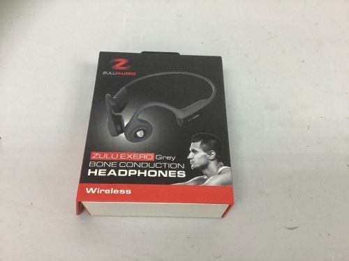 ZuluAudio Wireless Bone Conduction Headphones, Powers Up, E-Commerce Return - Lot 344