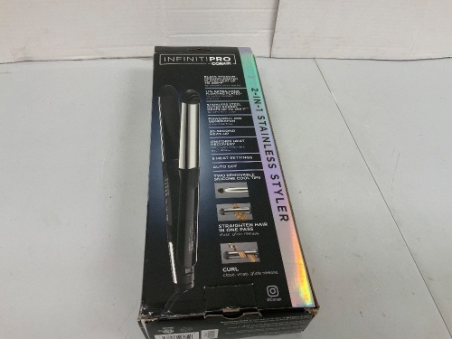 Infiniti Pro 2-in-1 Stainless Styler, E-Comm Return - Lot 371