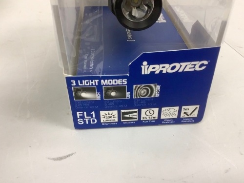 iProtec Rail Mount Light, Powers up, E-Commerce Return - Lot 373
