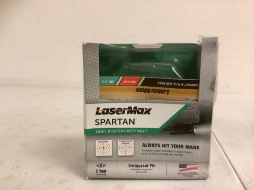 LaserMax Spartan Light/Laser, Powers Up, E-Commerce Return - Lot 461