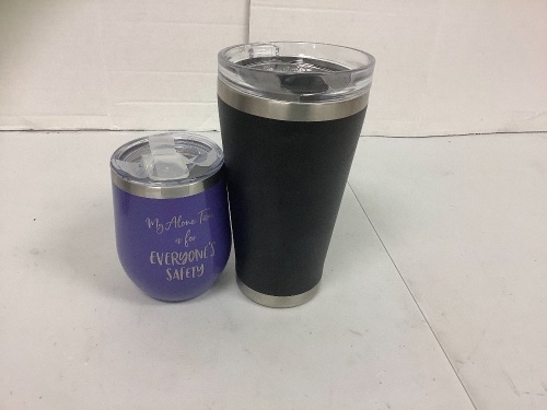 Lot of (2) Tumblers, One Lid is Broken, E-Commerce Return - Lot 473O