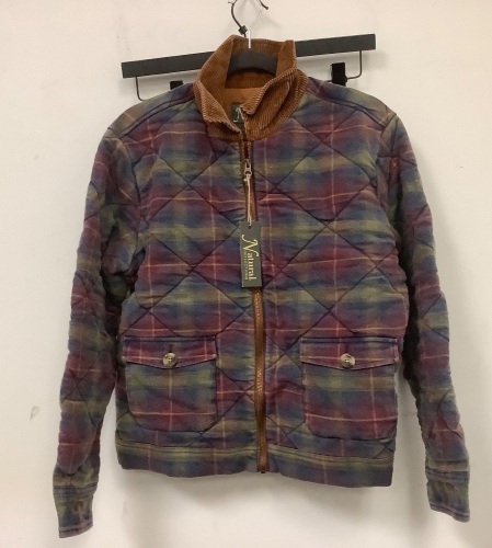Natural Reflections Womens Plaid Jacket, L, E-Commerce Return - Lot 621O