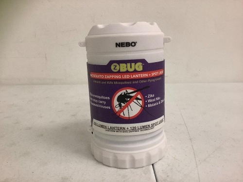 Nebo Zbug Moquito Zapping LED Lantern, Works, E-Commerce Return - Lot 638O