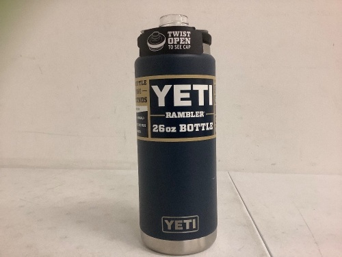 Yeti Rambler 26oz Bottle, Missing Cap, E-Commerce Return - Lot 639O