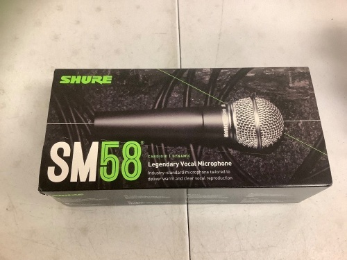 Shure SM58 Vocal Microphone, Cord Sold Separately, Appears New - Lot 653O