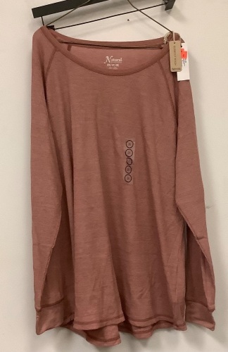 Natural Reflections Womens Long Sleeve Shirt, 2X, Appears New - Lot 709O