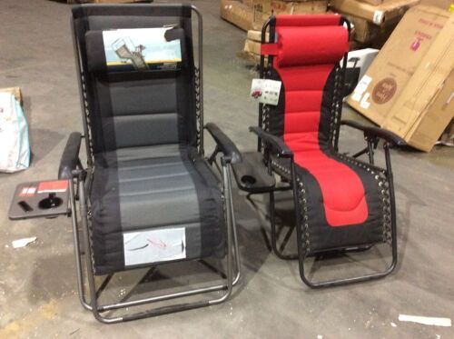 Lot of (2) Zero Gravity Lounge Chairs  - Lot 100
