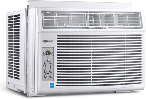 Amazon Basics Window-Mounted Air Conditioner with Remote, Cools 250 Square Feet, 6000 BTU - Lot 257