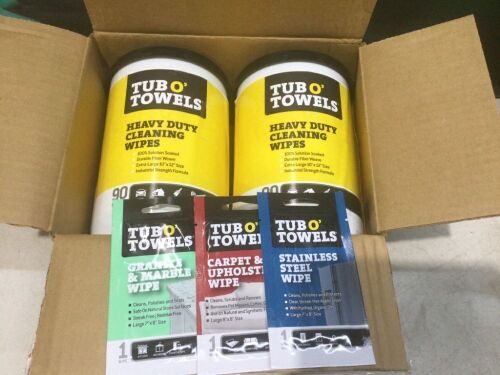 Tub O Towels Heavy-Duty Multi-Surface Cleaning Wipes, Citrus 10" x 12" - Lot 277