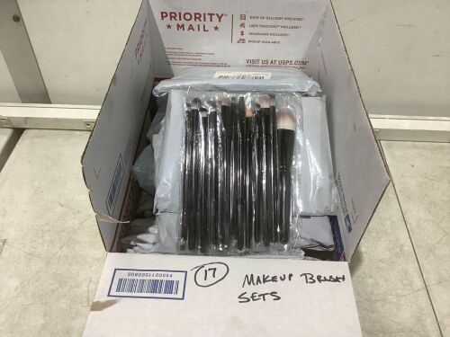 Lot of (17) Makeup Brush Sets  - Lot 385