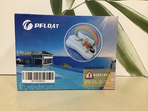 Lot of (3) Pfloat Rainbow Cloud Pool Floats - Lot 571