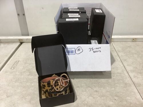 Lot of (14) 32" Belts  - Lot 624