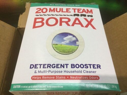 20 Mule Team Borax Detergent Booster & Multi-Purpose Household Cleaner, 65 Ounce, 4 Count - Lot 1140
