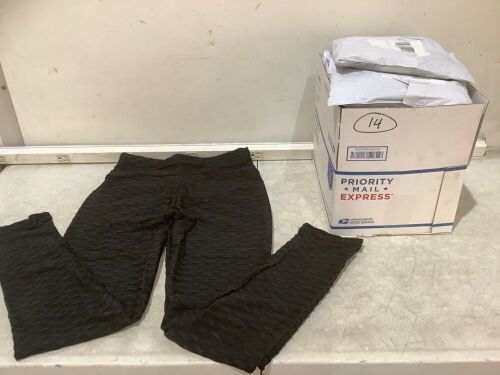 Lot of (14) Black Leggings, Large  - Lot 331