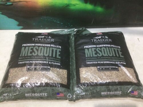 Lot of (2) Traeger Mesquite Wood Pellets, 20lb Bag - Lot 524