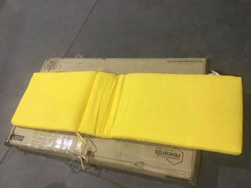 Pillow Perfect Yellow Chaise Lounge Cushion  - Lot 669