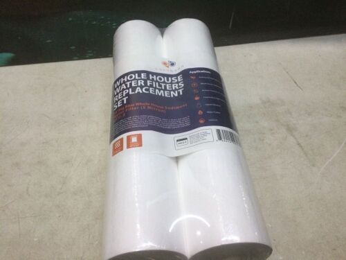 AquaBoon 5 Micron 20" Big Blue Sediment Water Filter Replacement Cartridge, 2 Pack  - Lot 1161