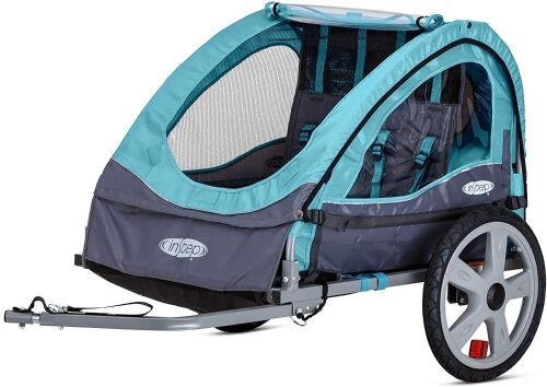 Instep Bike Trailer for Toddlers, Kids, Single and Double Seat, 2-In-1 Canopy Carrier - Lot 86