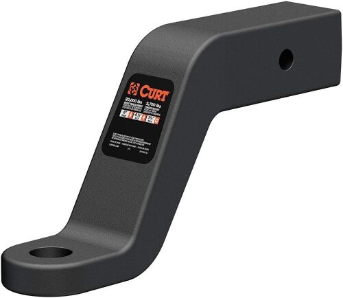 CURT 45459 Commercial Duty Forged Trailer Hitch Ball Mount, 2-1/2-Inch Receiver, 20,000 lbs, 1-1/4-Inch Hole, 6-Inch Drop, 4-1/2-Inch Rise - Lot 275
