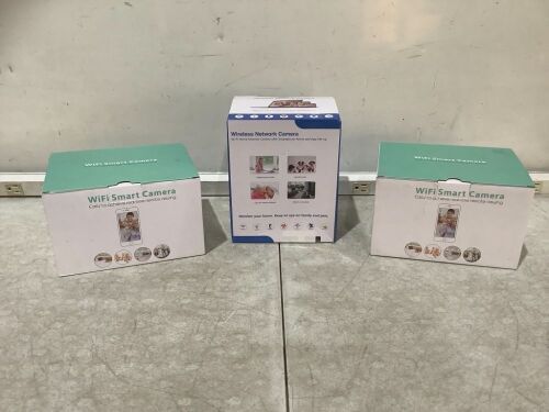 Lot of (3) WiFi Security Cameras  - Lot 312