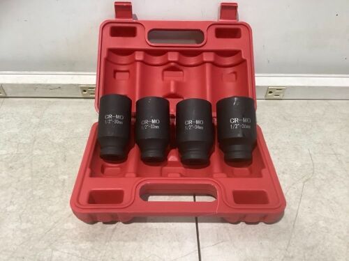 4 Piece 1/2" Deep Impact Socket Set  - Lot 340