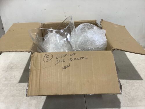 Lot of (8) Light-Up Ice Buckets  - Lot 382
