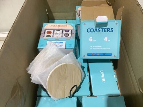 Lot of (14) Coaster Sets  - Lot 522