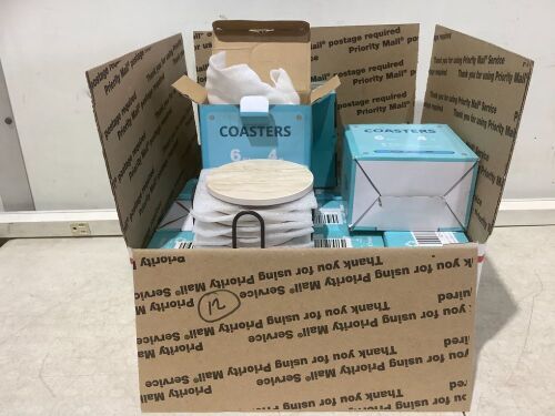 Lot of (12) Coaster Sets  - Lot 546