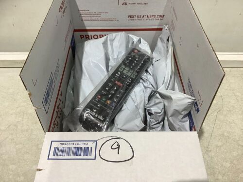 Lot of (9) TV Remote Controls  - Lot 612